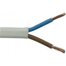 Cable de corriente bajo plástico 2x1