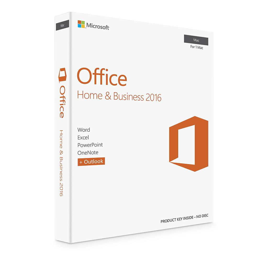 Microsoft Office Home &amp; Business 2016 FPP DVD digital